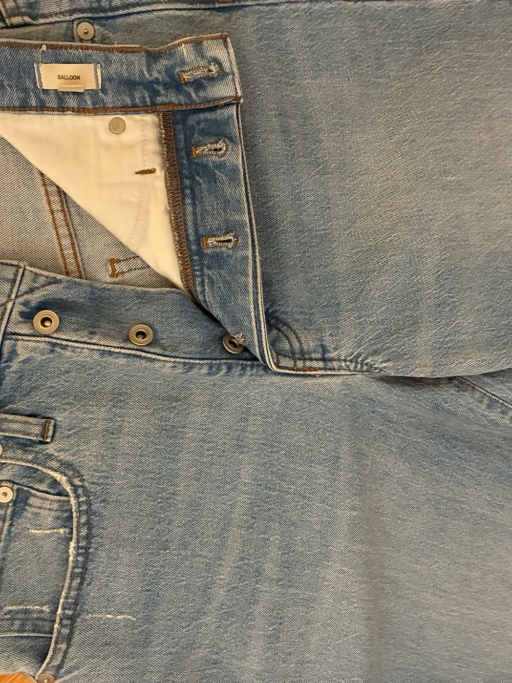 Madewell Light Blue Balloon Jeans - Picture 3 of 4
